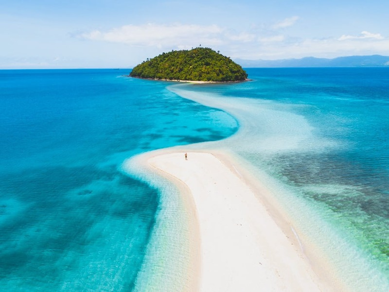 Bonbon Beach sandbar